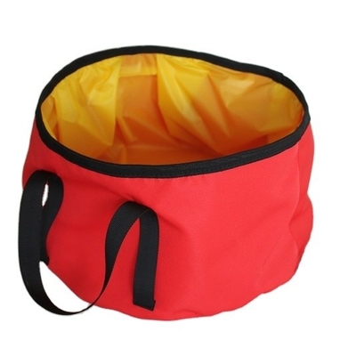 Folding Wash Basin Custom Oxford Portable Water Bucket for Outdoor Camping Hiking 123g