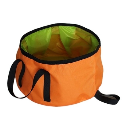 Folding Wash Basin Custom Oxford Portable Water Bucket for Outdoor Camping Hiking 123g